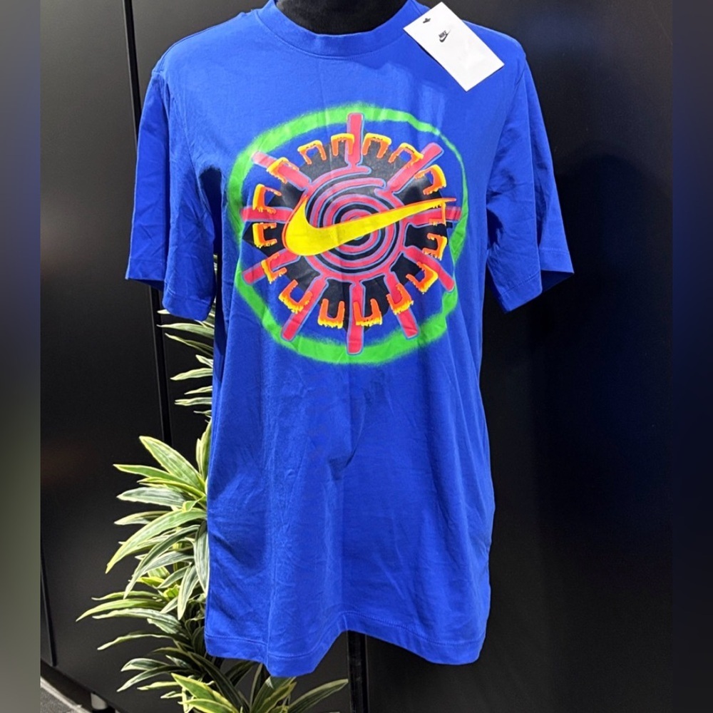 Nike The Nike Tee Game Royal,Swoosh Logo chest,crew neck,everyday,athketic